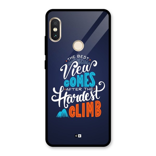 Hardest Climb Glass Back Case for Redmi Note 5 Pro