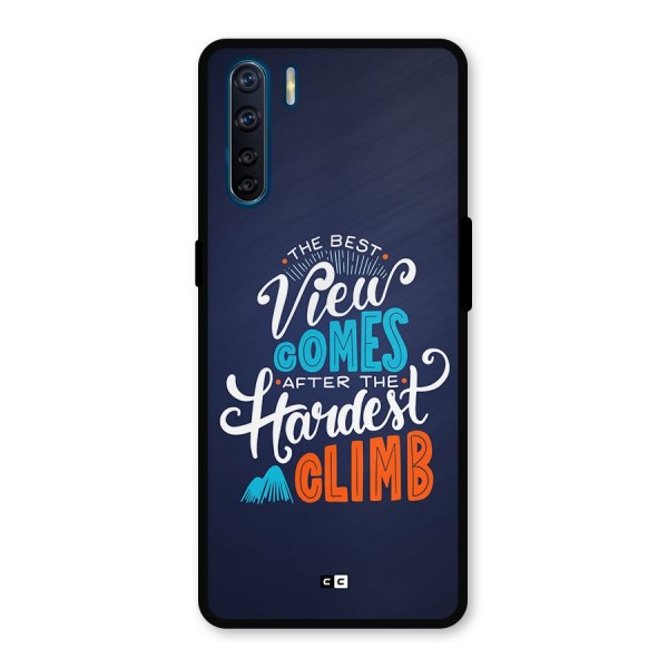 Hardest Climb Metal Back Case for Oppo F15