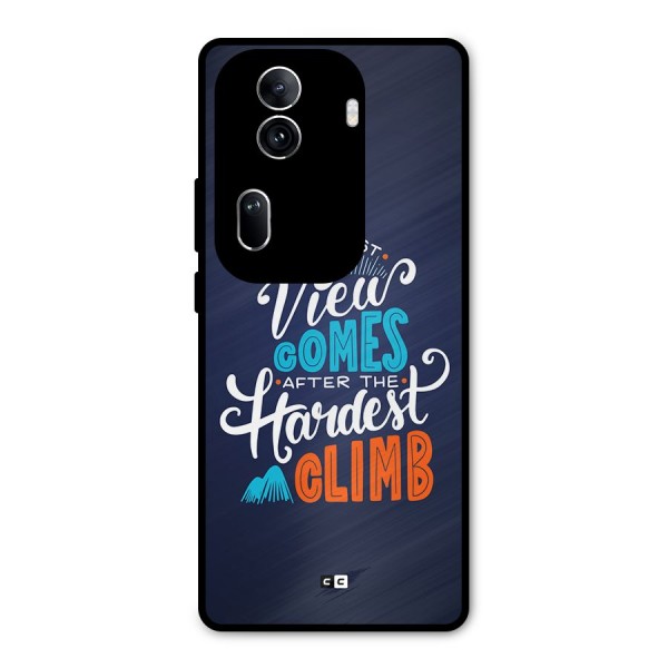 Hardest Climb Metal Back Case for Oppo Reno11 Pro 5G