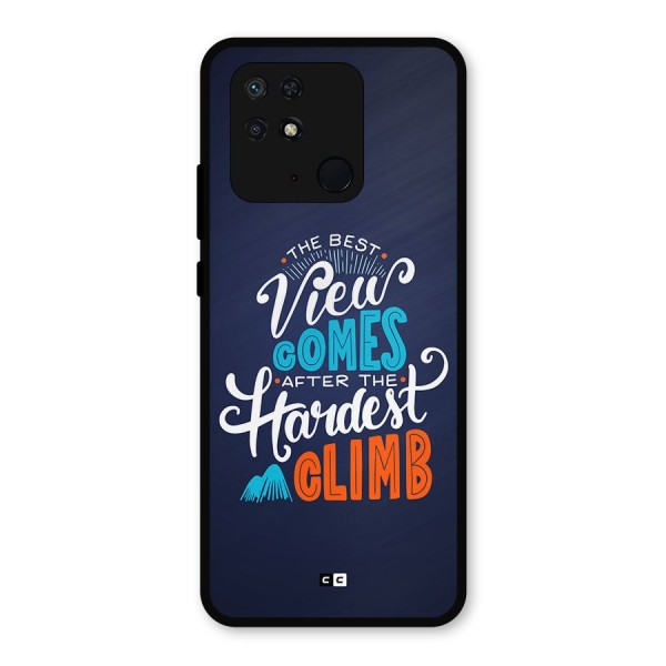 Hardest Climb Metal Back Case for Redmi 10 Power