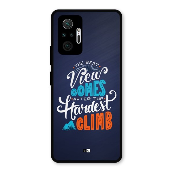 Hardest Climb Metal Back Case for Redmi Note 10 Pro