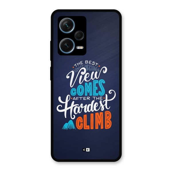 Hardest Climb Metal Back Case for Redmi Note 12 Pro Plus 5G