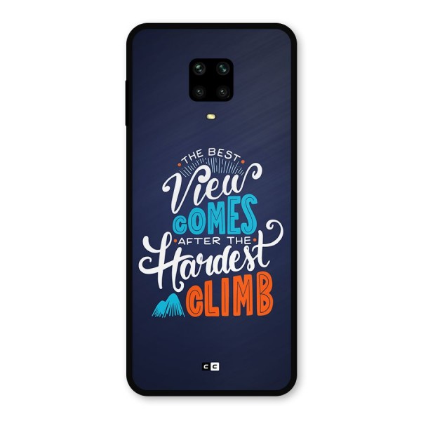 Hardest Climb Metal Back Case for Redmi Note 9 Pro Max