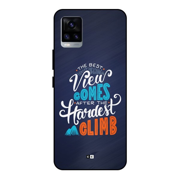 Hardest Climb Metal Back Case for Vivo V20