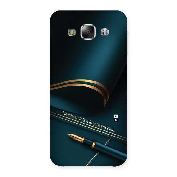 Hardwork Is Key Back Case for Galaxy E5