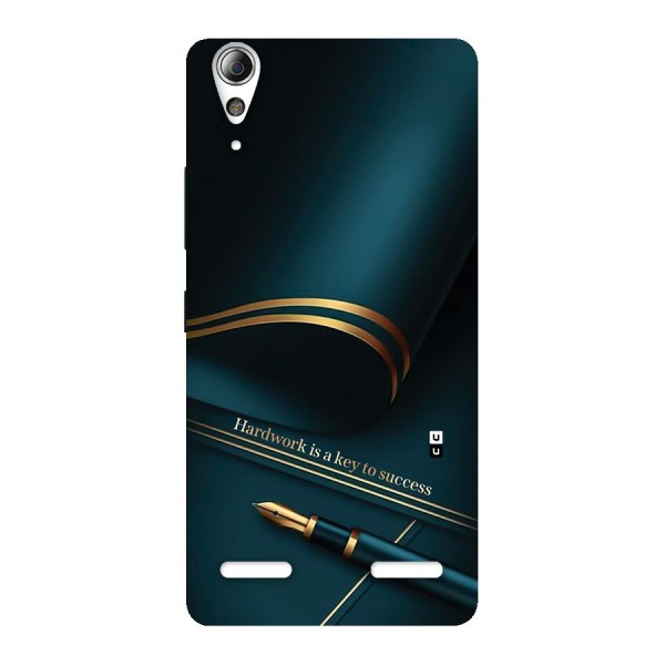 Hardwork Is Key Back Case for Lenovo A6000 Plus