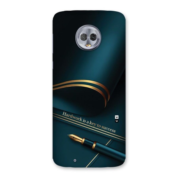 Hardwork Is Key Back Case for Moto G6