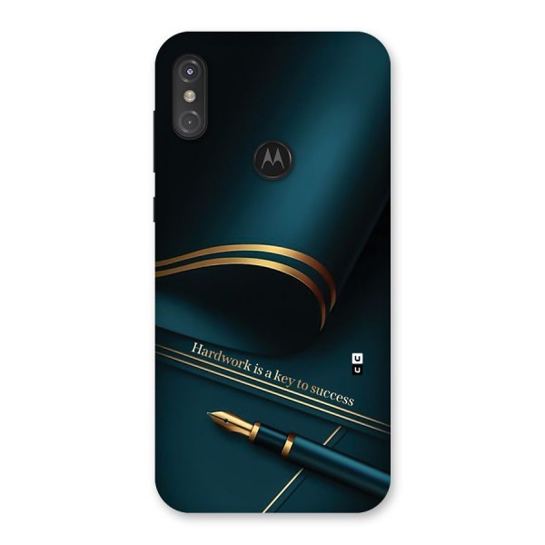 Hardwork Is Key Back Case for Motorola One Power