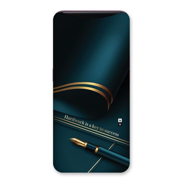Hardwork Is Key Back Case for Oppo Find X
