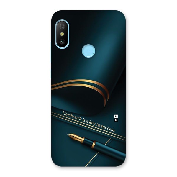 Hardwork Is Key Back Case for Redmi 6 Pro