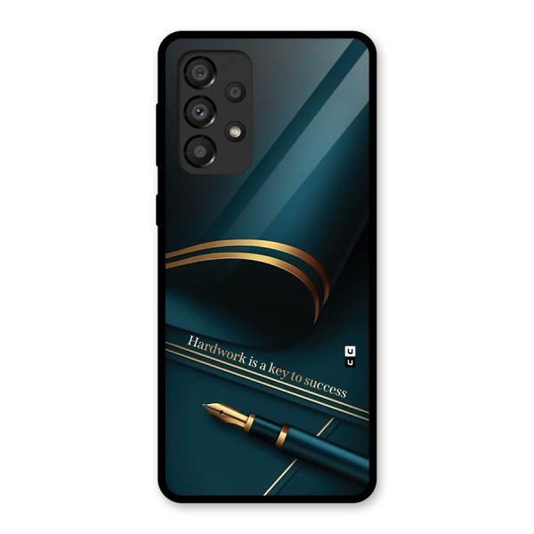 Hardwork Is Key Glass Back Case for Galaxy A33 5G