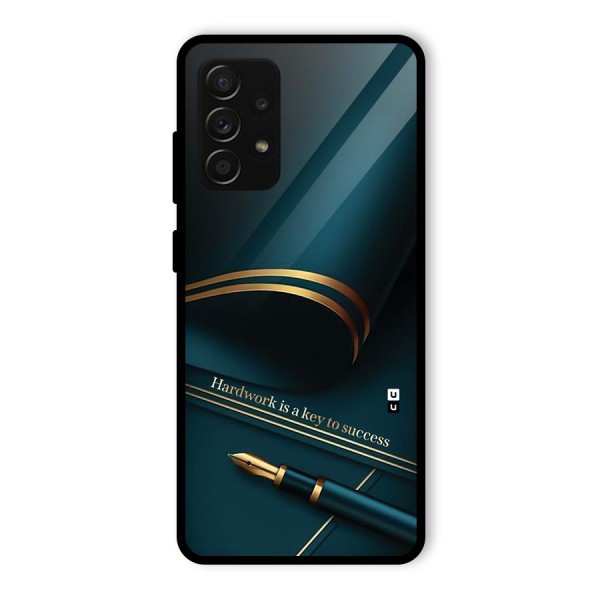 Hardwork Is Key Glass Back Case for Galaxy A53 5G