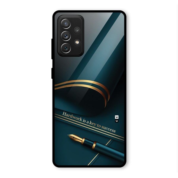 Hardwork Is Key Glass Back Case for Galaxy A72