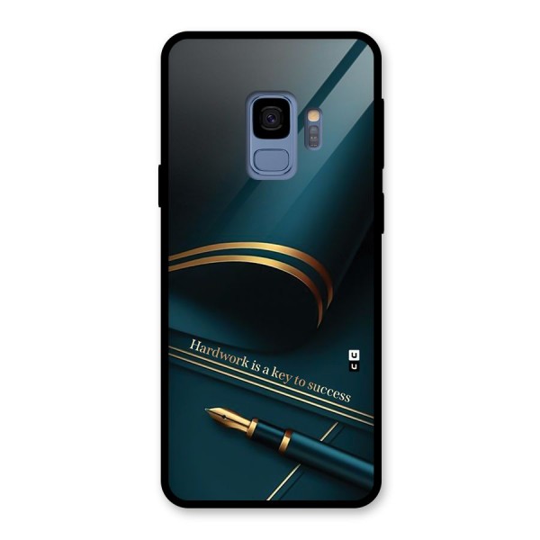 Hardwork Is Key Glass Back Case for Galaxy S9
