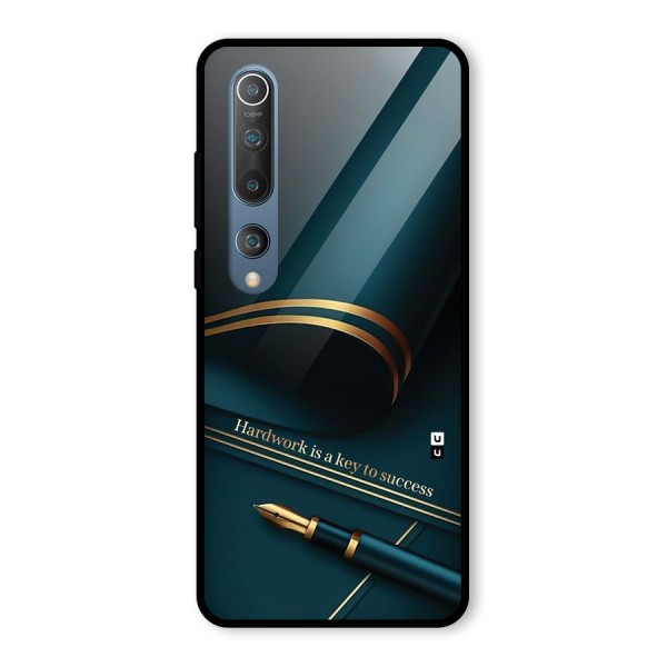 Hardwork Is Key Glass Back Case for Mi 10