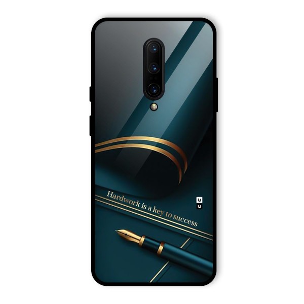 Hardwork Is Key Glass Back Case for OnePlus 7 Pro