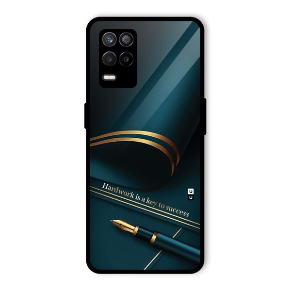 Hardwork Is Key Glass Back Case for Realme 9 5G
