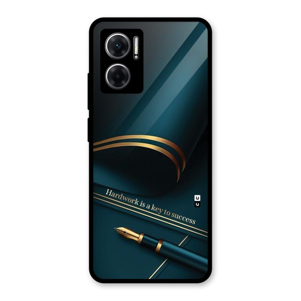 Hardwork Is Key Glass Back Case for Redmi 11 Prime 5G