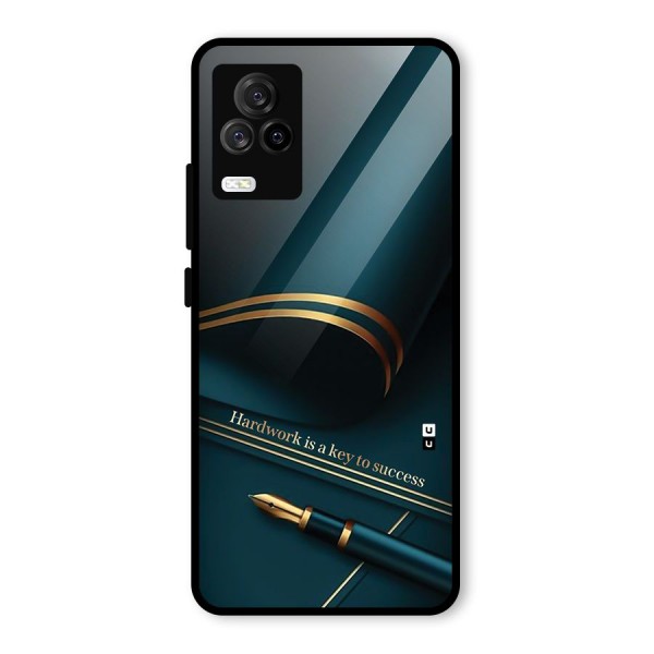 Hardwork Is Key Glass Back Case for Vivo iQOO 7 Legend 5G