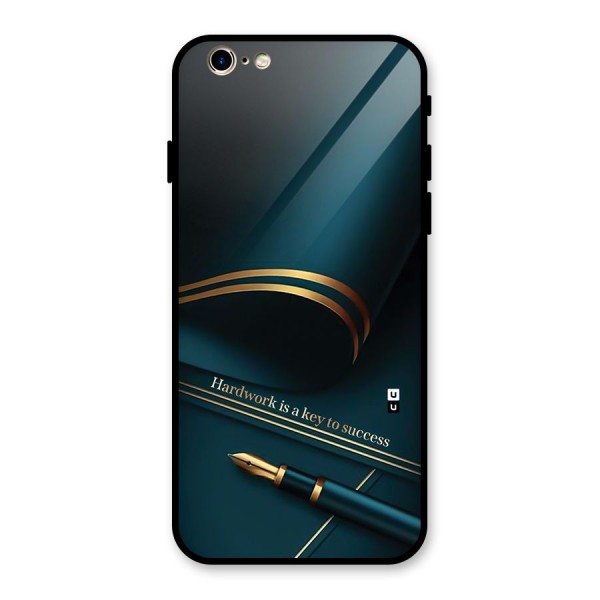 Hardwork Is Key Glass Back Case for iPhone 6 6S
