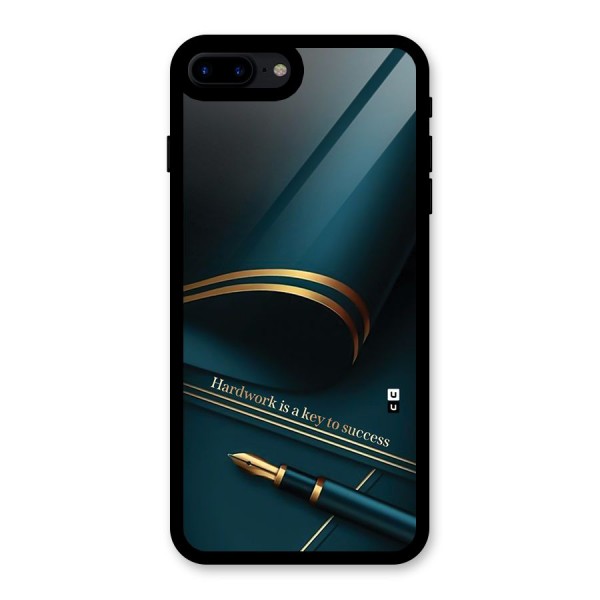 Hardwork Is Key Glass Back Case for iPhone 8 Plus