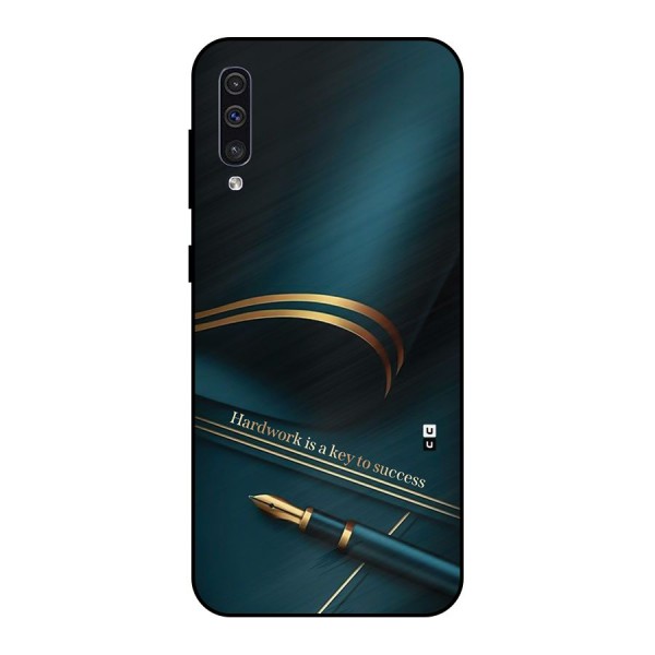 Hardwork Is Key Metal Back Case for Galaxy A50
