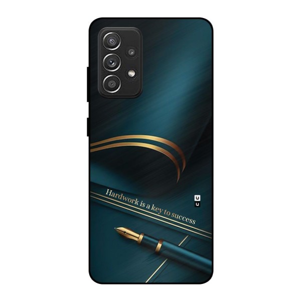 Hardwork Is Key Metal Back Case for Galaxy A52s 5G