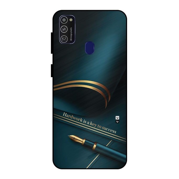 Hardwork Is Key Metal Back Case for Galaxy M30s