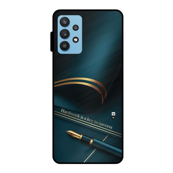 Hardwork Is Key Metal Back Case for Galaxy M32 5G