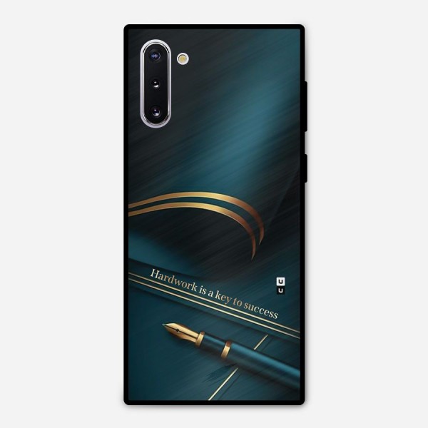 Hardwork Is Key Metal Back Case for Galaxy Note 10