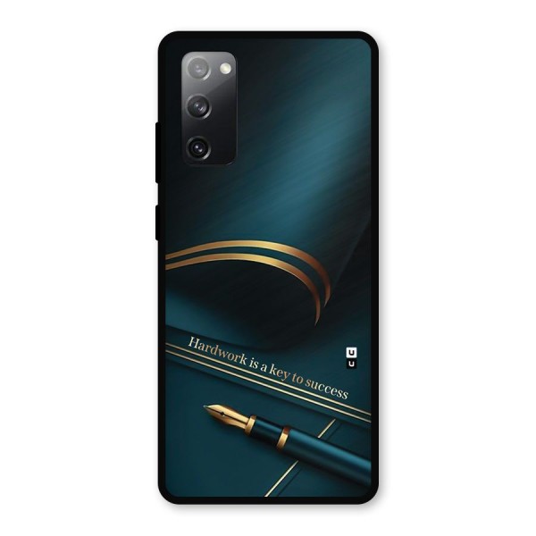 Hardwork Is Key Metal Back Case for Galaxy S20 FE 5G