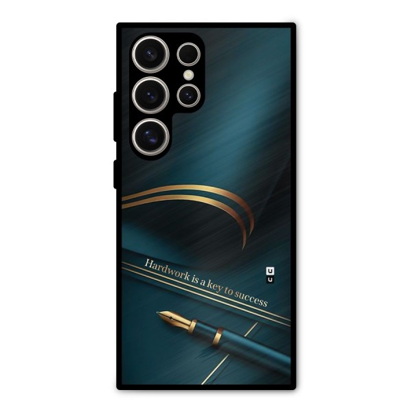 Hardwork Is Key Metal Back Case for Galaxy S24 Ultra