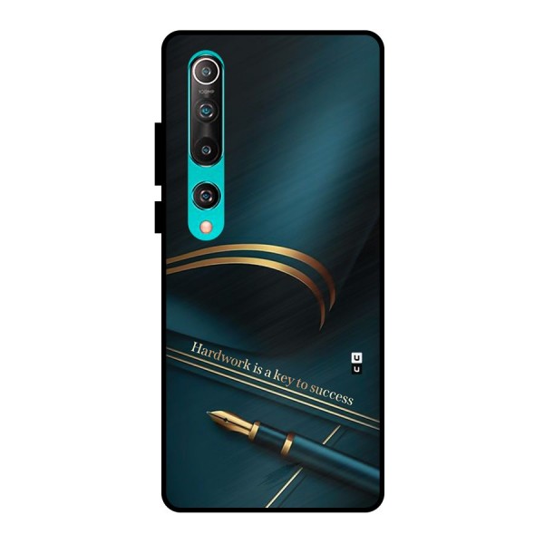 Hardwork Is Key Metal Back Case for Mi 10