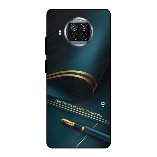 Hardwork Is Key Metal Back Case for Mi 10i