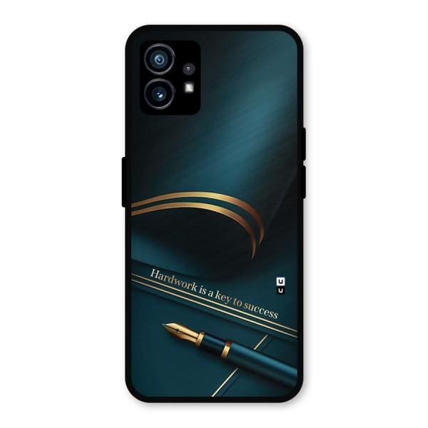 Hardwork Is Key Metal Back Case for Nothing Phone 1