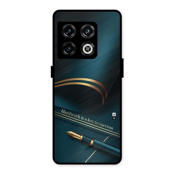 Hardwork Is Key Metal Back Case for OnePlus 10 Pro 5G