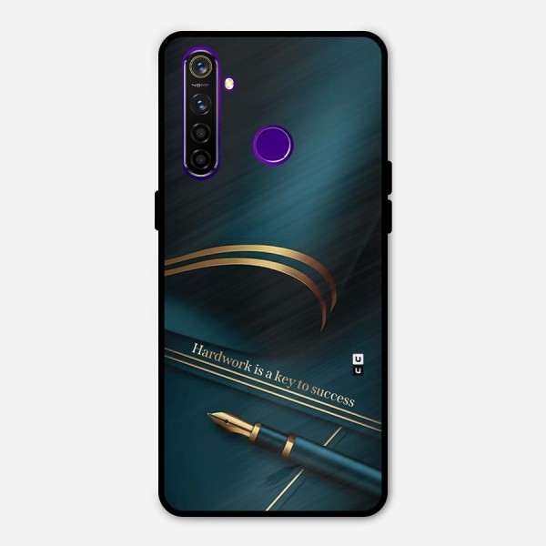 Hardwork Is Key Metal Back Case for Realme 5 Pro