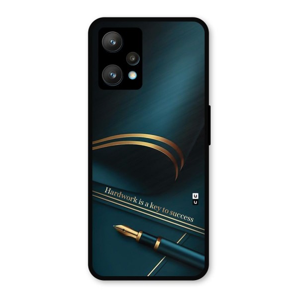Hardwork Is Key Metal Back Case for Realme 9