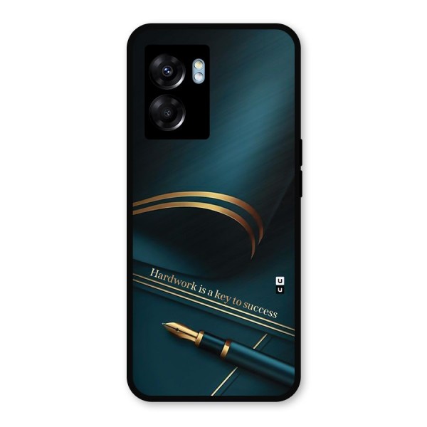 Hardwork Is Key Metal Back Case for Realme Narzo 50 5G