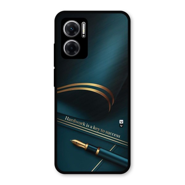 Hardwork Is Key Metal Back Case for Redmi 11 Prime 5G