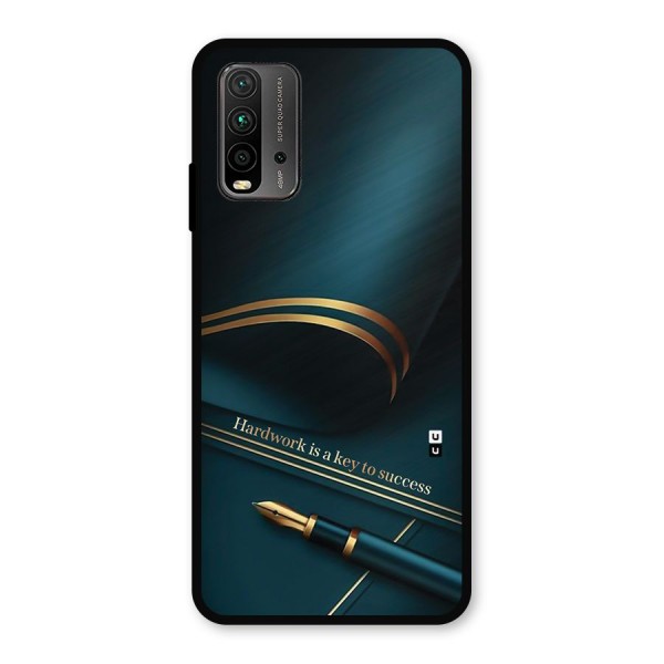 Hardwork Is Key Metal Back Case for Redmi 9 Power