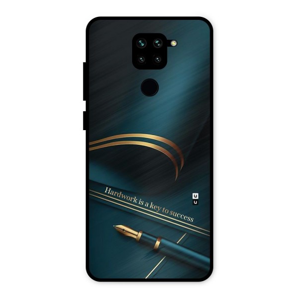 Hardwork Is Key Metal Back Case for Redmi Note 9