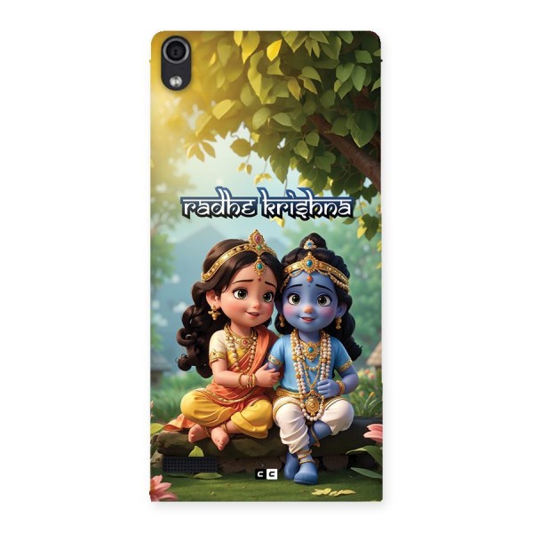 Hare Radhe Krishna Back Case for Ascend P6