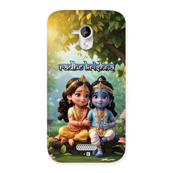 Hare Radhe Krishna Back Case for Canvas HD A116