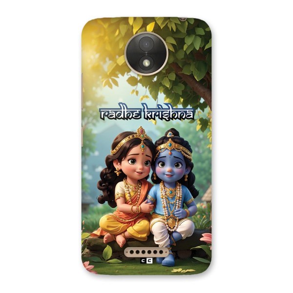 Hare Radhe Krishna Back Case for Moto C Plus
