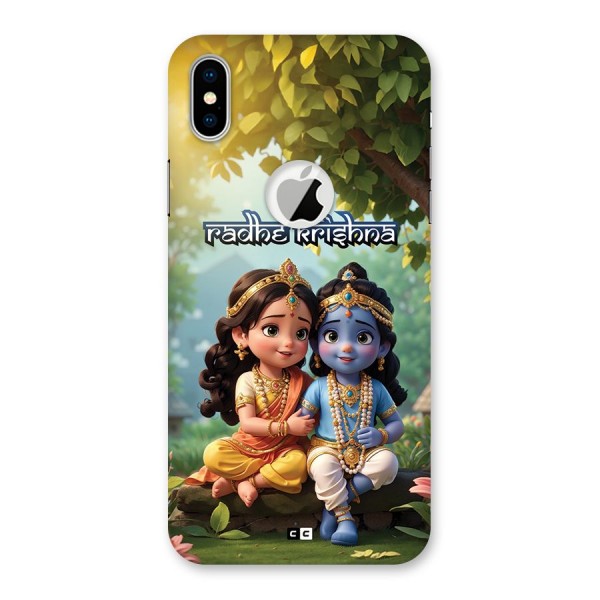 Hare Radhe Krishna Back Case for iPhone X Logo Cut