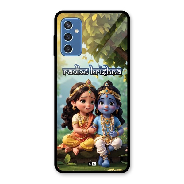 Hare Radhe Krishna Glass Back Case for Galaxy M52 5G