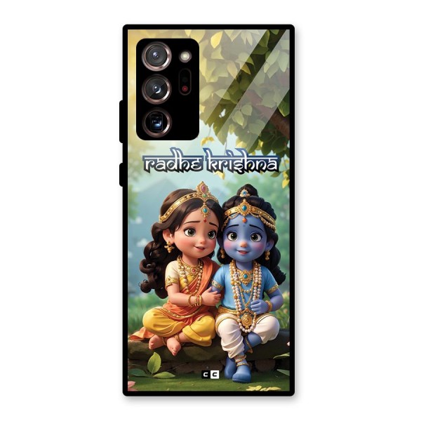 Hare Radhe Krishna Glass Back Case for Galaxy Note 20 Ultra