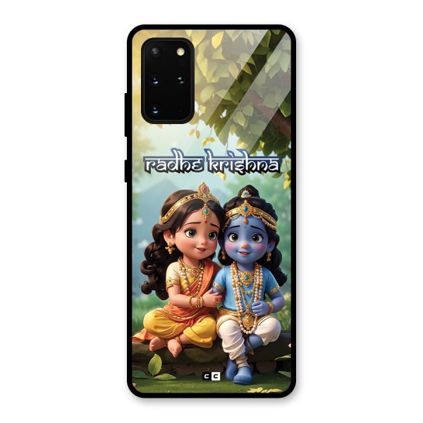 Hare Radhe Krishna Glass Back Case for Galaxy S20 Plus
