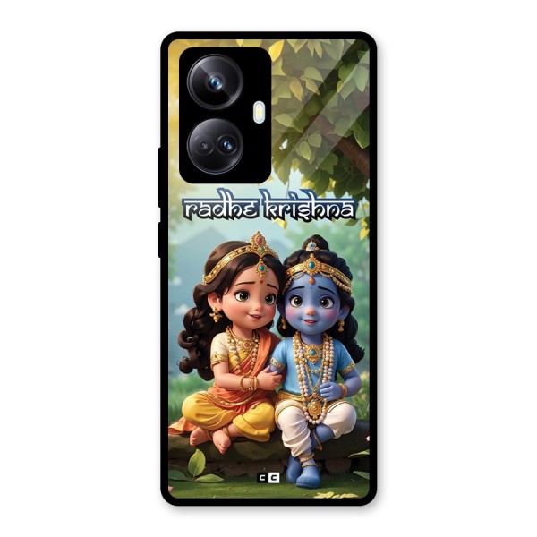Hare Radhe Krishna Glass Back Case for Realme 10 Pro Plus